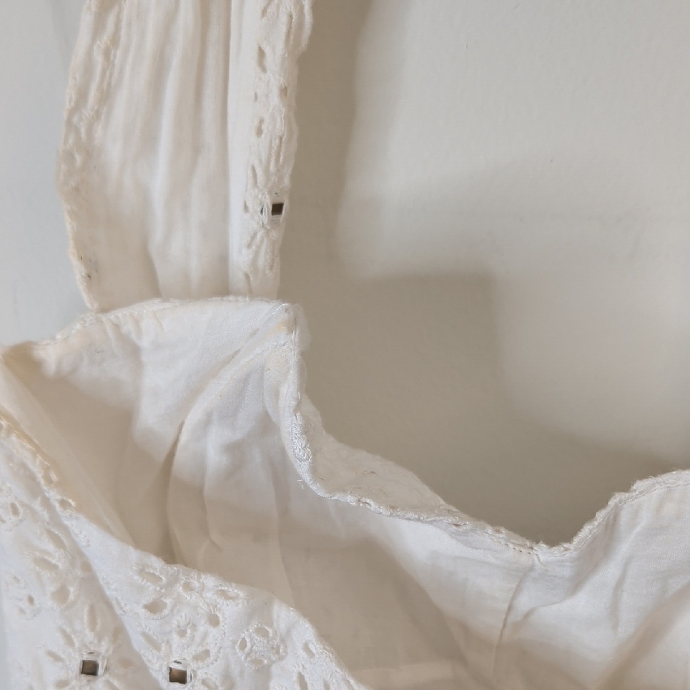 Diane von Furstenberg DVF Rive White Cotton Eyelet Halter Dress US 2 - Picture 9 of 12